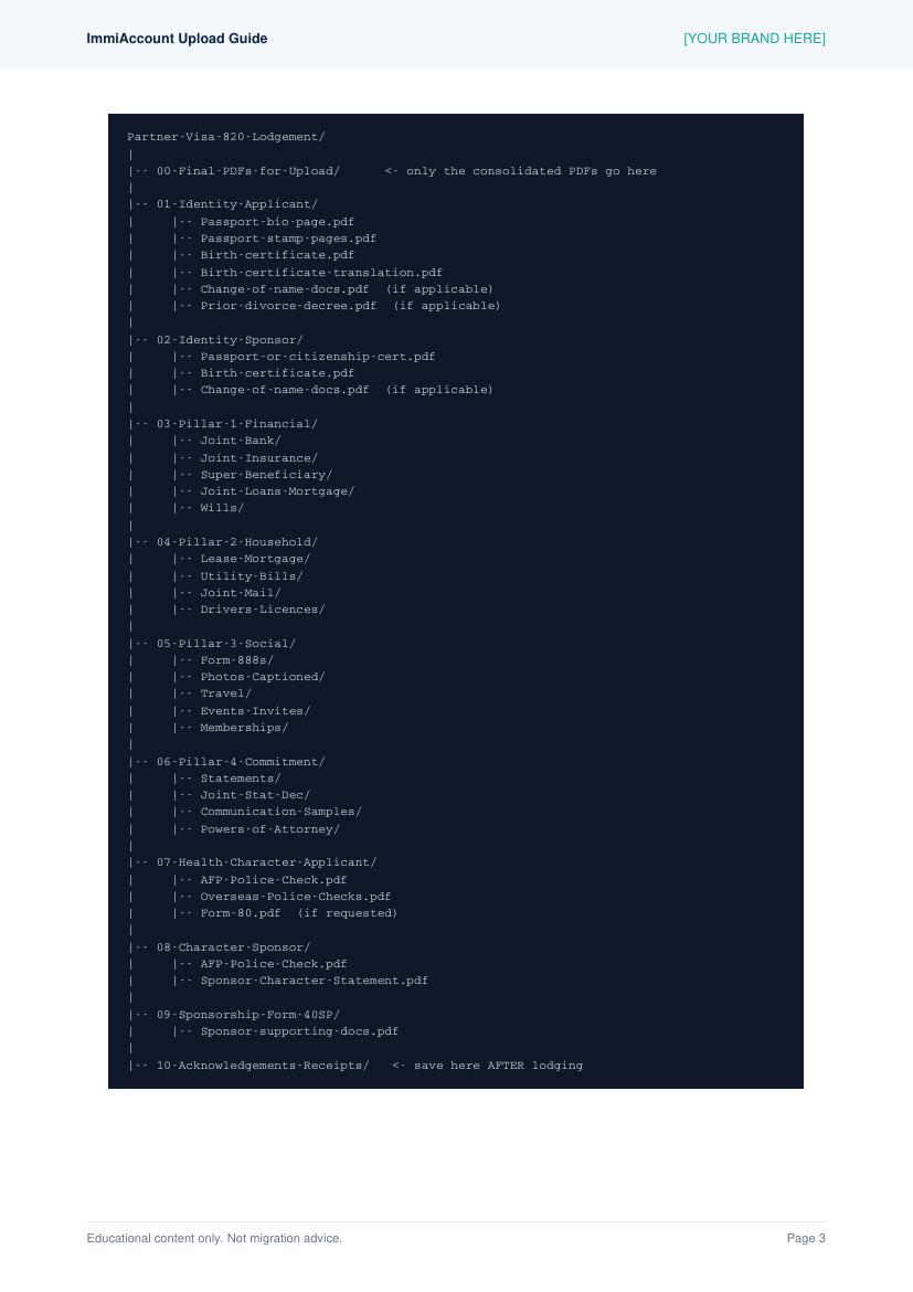 ImmiAccount upload guide page